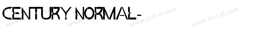 Century Normal字体转换